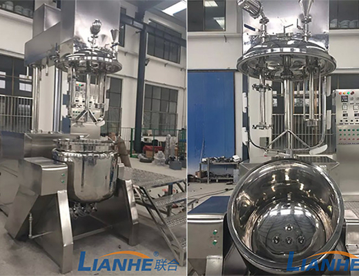 معدات تصنيع معجون الأسنان ISO 300L ، آلة صنع مستحضرات التجميل SUS316L