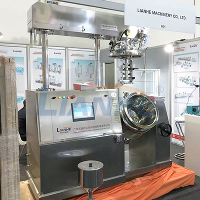 PLC Control Cream High Shear Emulsifier Mixer Vacuum Homogenizer 65RPM 4KW