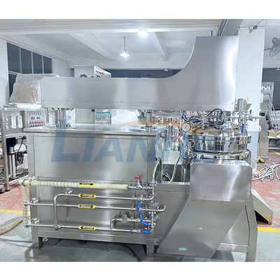 مستحضرات التجميل كريم عالية القص مستحلب خلاط 200L البخار التدفئة التحكم PLC