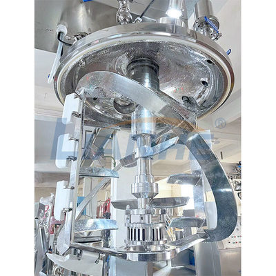 مستحضرات التجميل كريم عالية القص مستحلب خلاط 200L البخار التدفئة التحكم PLC