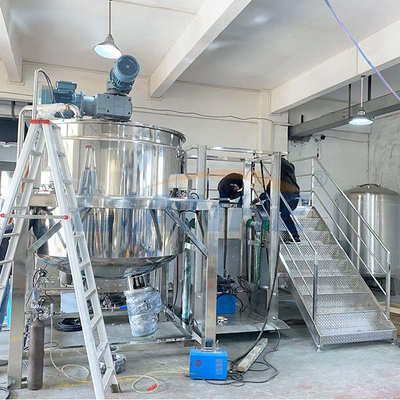 SUS316 Cream High Shear Emulsifier Shampoo Conditioner Mixer 3000L مع 2 سترة