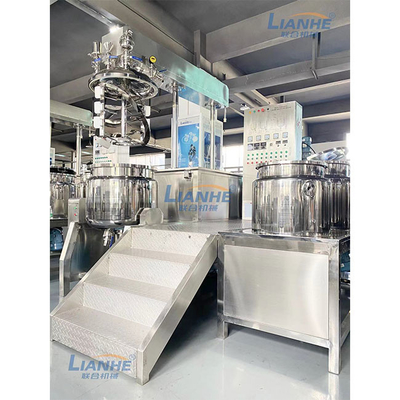 SUS316L مستحضرات التجميل عالية القص مستحلب خلاط آلة 300L زر التحكم