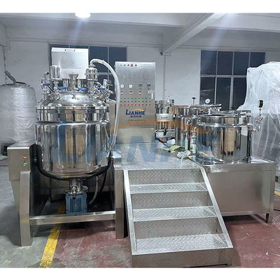 SUS316L مستحضرات التجميل عالية القص مستحلب خلاط آلة 300L زر التحكم